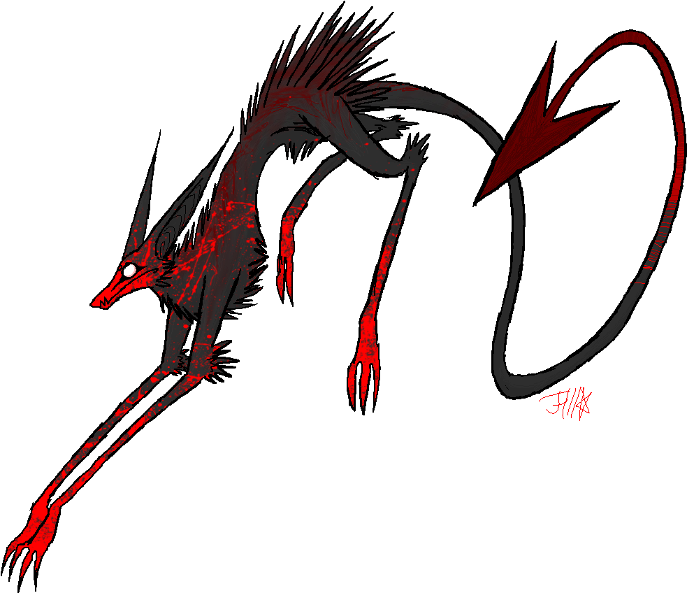 Svg Black And White Library Run Devil By Shark Bites Clipart (995x859), Png Download