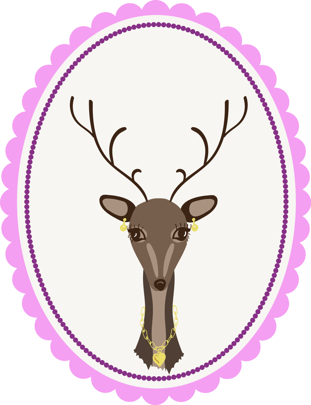 Deer Family Doe Ann Clipart (1037x1351), Png Download