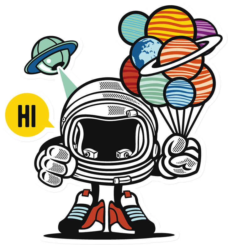 Sticker That Kick Ass Gift From Outer Space Clipart (800x800), Png Download