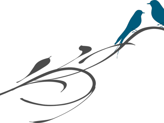 Ornamental Clipart Bird Silhouette - Png Download (640x480), Png Download