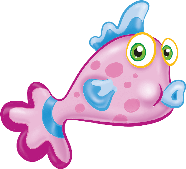 Pink Fish⇄ Clipart (700x700), Png Download