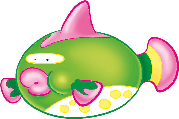 Green Puffer Fish Clipart (700x700), Png Download