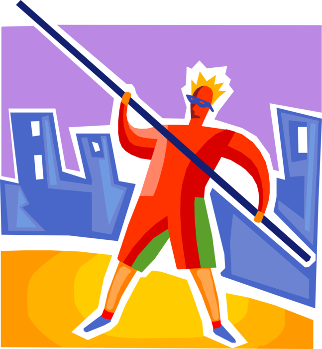 Vector Illustration Of Track And Field Athletic Sport Clipart (647x700), Png Download