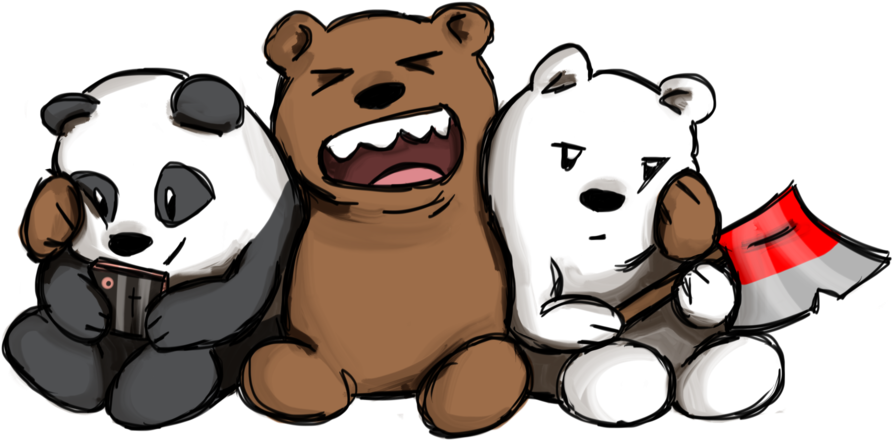 Lonewolf510 126 67 We Bare Bears By Truelovestory Clipart (893x440), Png Download