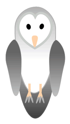 Stock Illustration Of Barn Owl Bird Clipart (240x424), Png Download