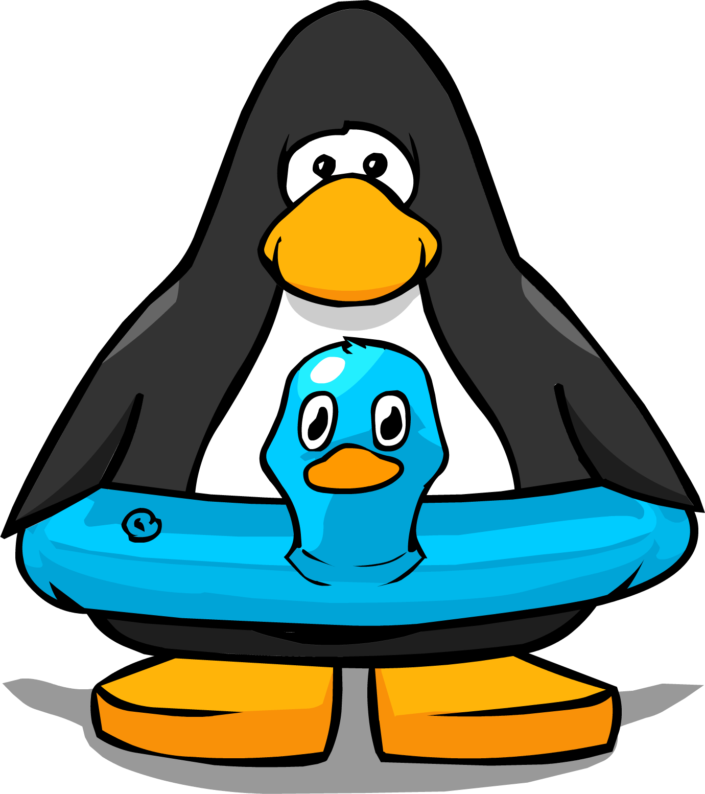 Image Blue Duck From A Card Png Clipart (1380x1554), Png Download
