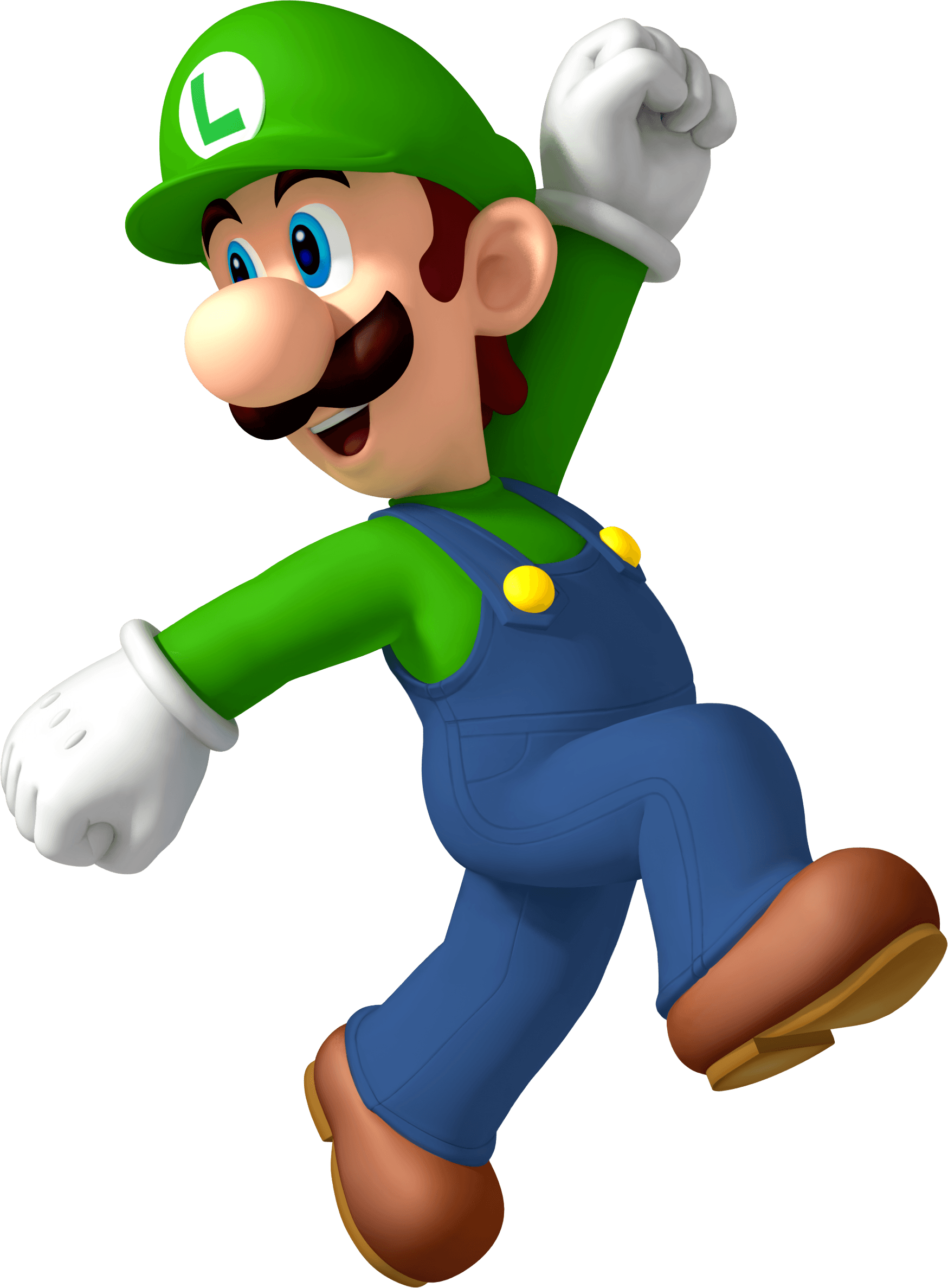 Luigi Walking, Mario Walking Clipart (1749x2375), Png Download