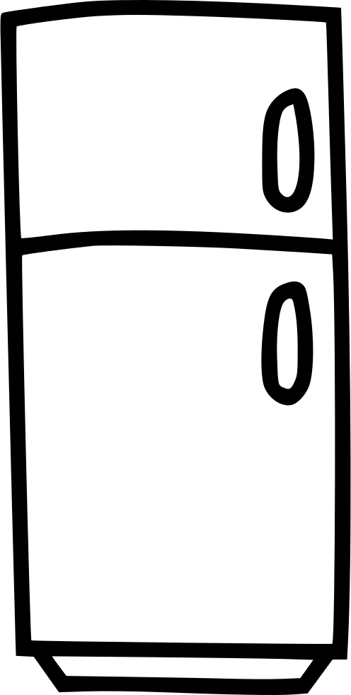 Fridge Appliance Kitchen Refrigerator Comments Clipart (496x980), Png Download