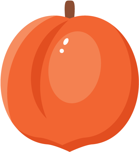 How To Create A Peach Illustration In Clipart (850x632), Png Download