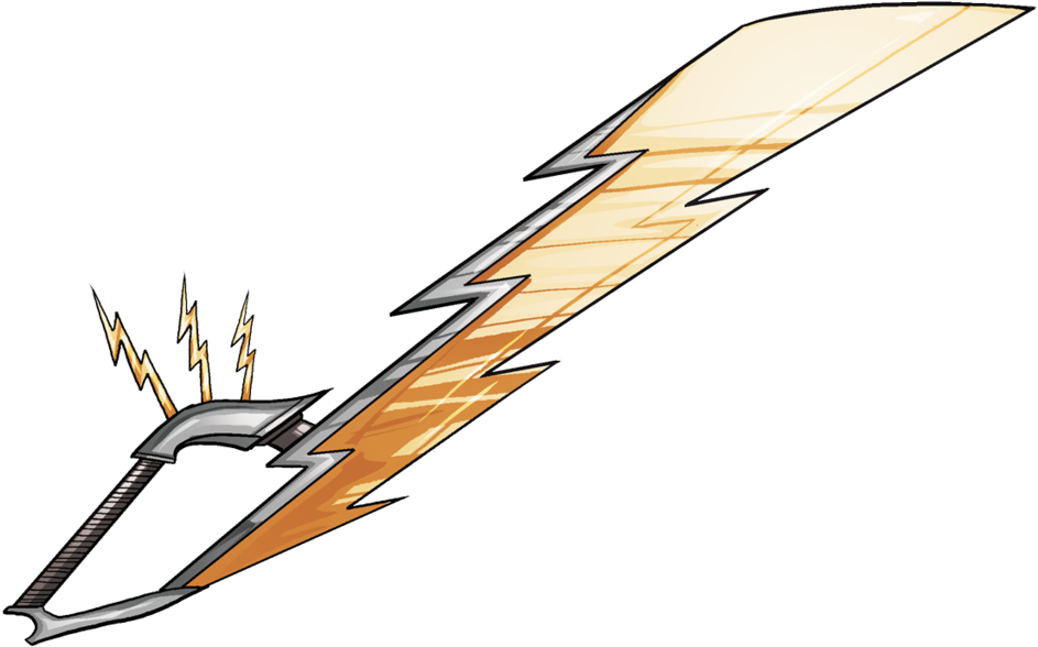 Lightning Rod Machete By Self-replica Clipart (1024x614), Png Download
