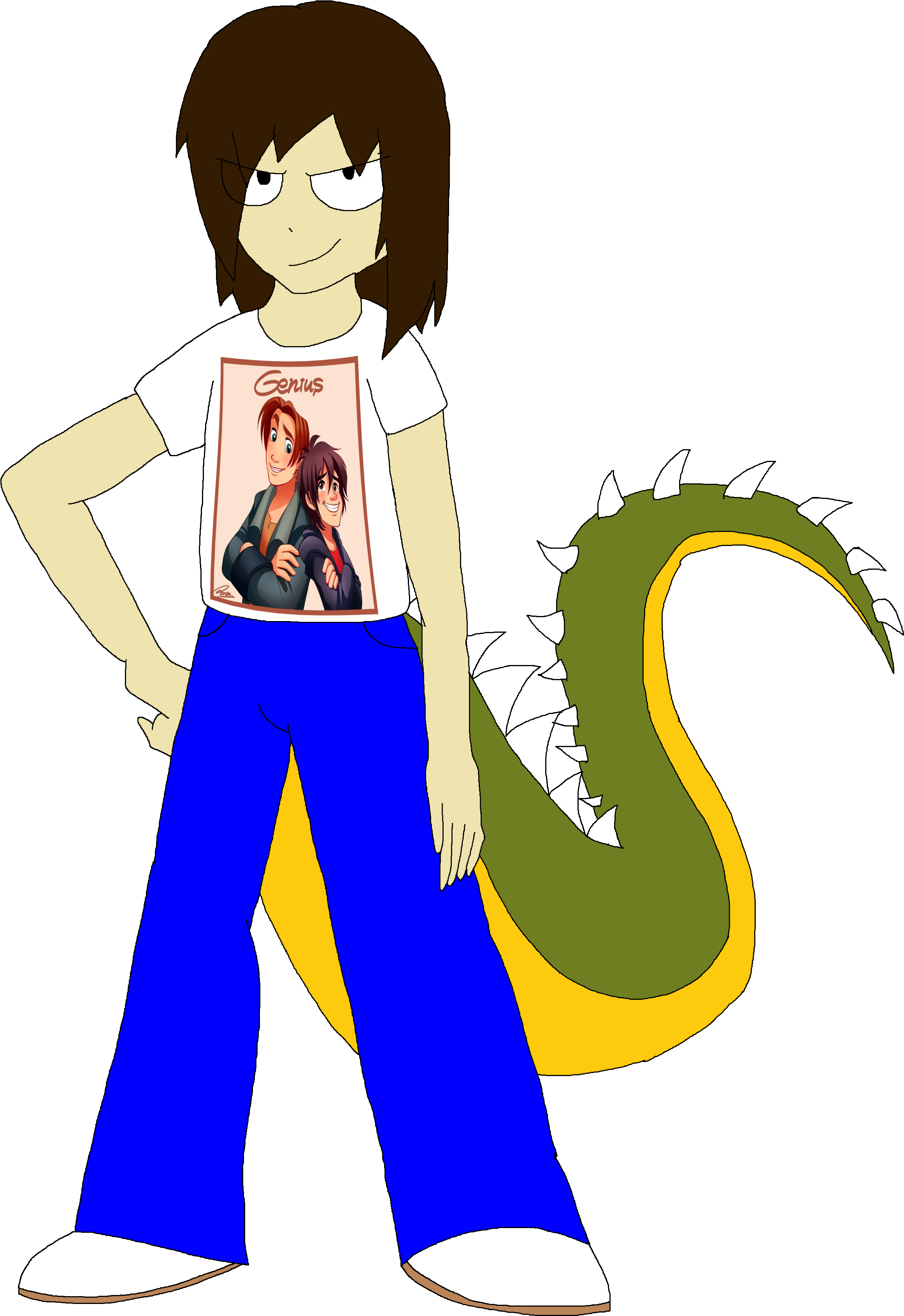 Arthur Wears A Jim And Hiro Genius Shirt Clipart (2673x3665), Png Download