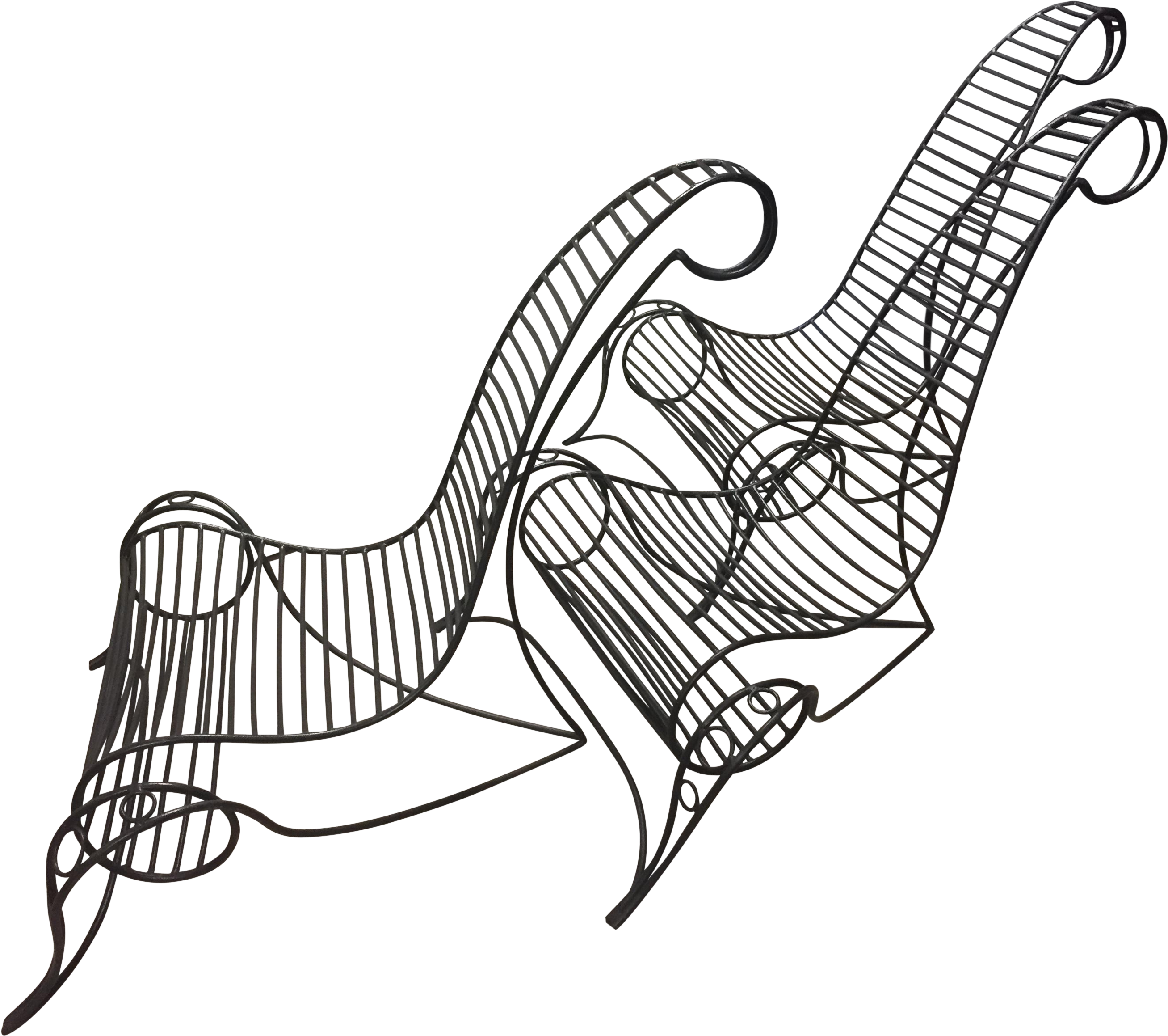 Wrought Iron Artisan Sculpture Clipart (2903x2573), Png Download