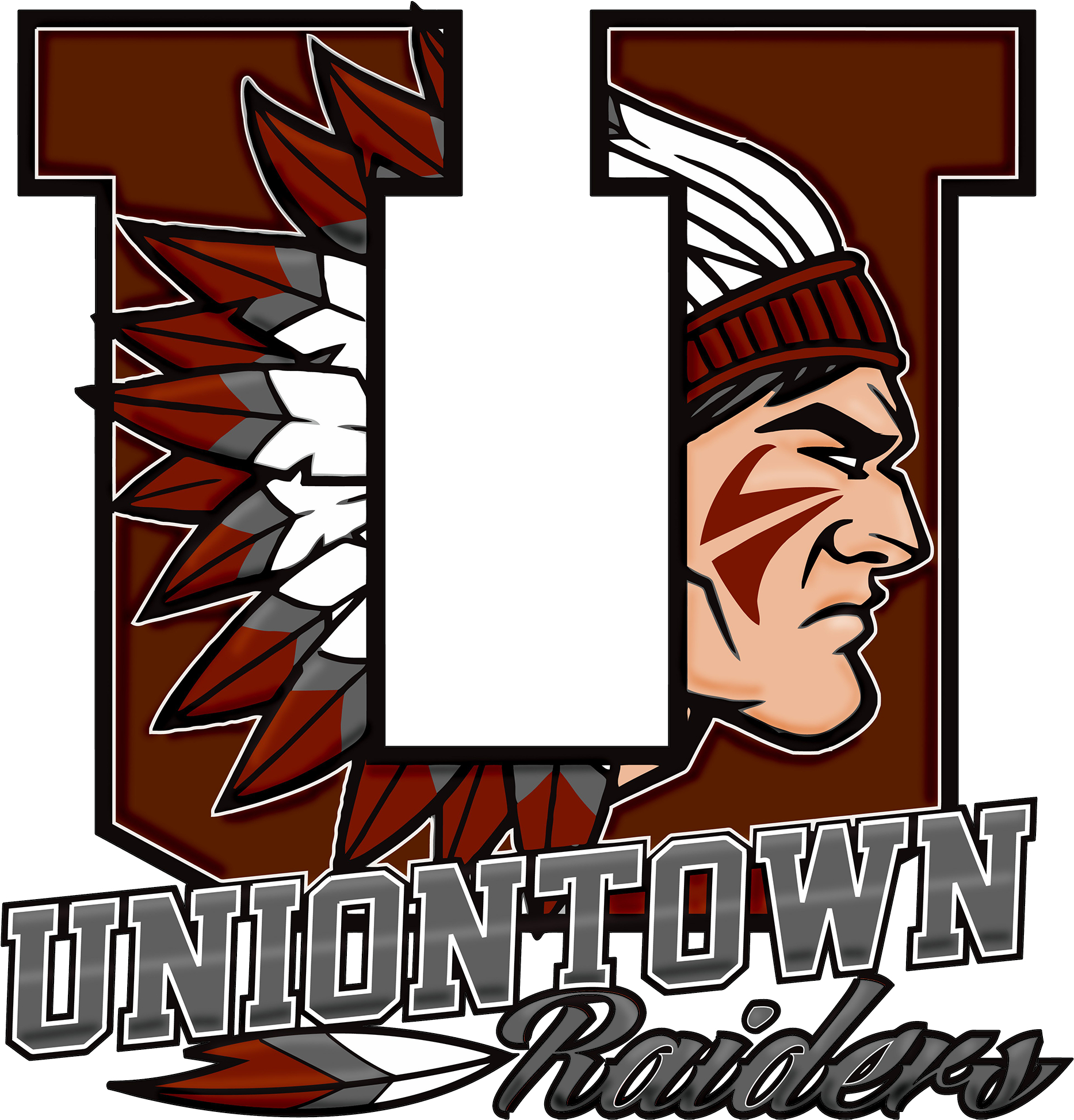 Uniontown Area Red Raiders Clipart (2000x2000), Png Download