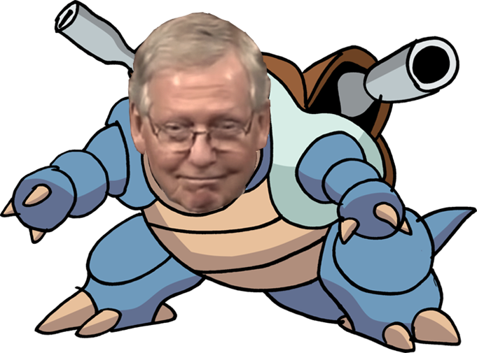 "democrats Cower In Fear As Mitch Mcconnell Finally Clipart (681x505), Png Download