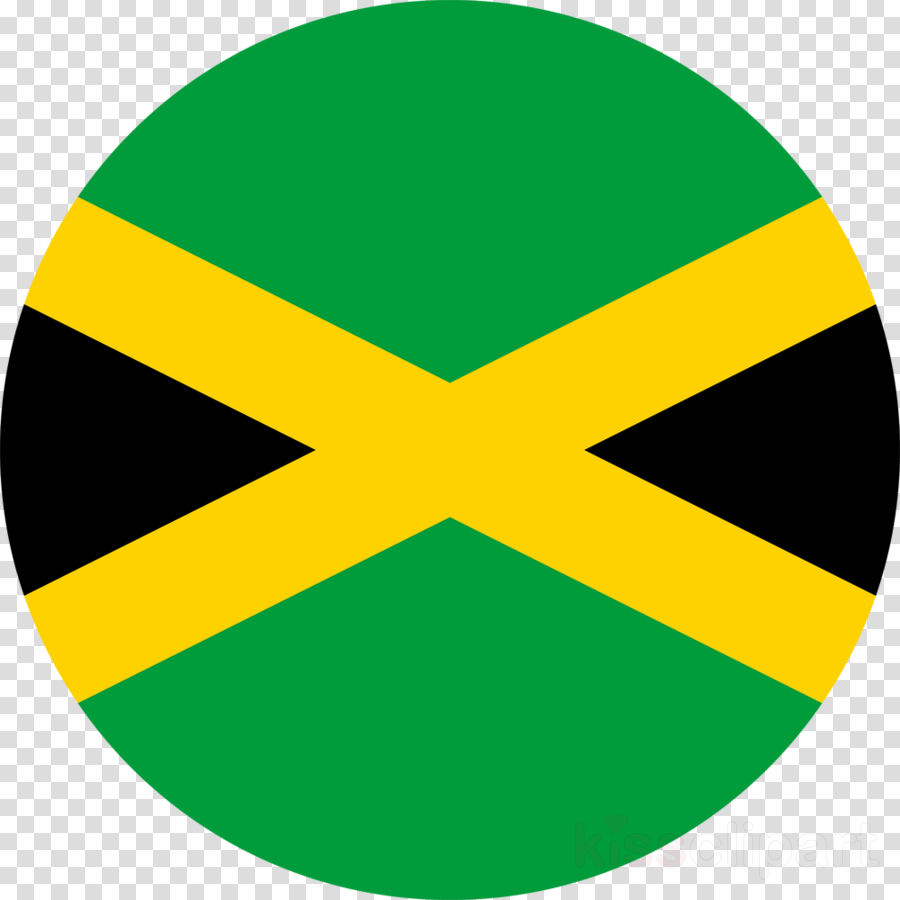 Jamaica Flag Round Clipart Flag Of Jamaica - Png Download (900x900), Png Download