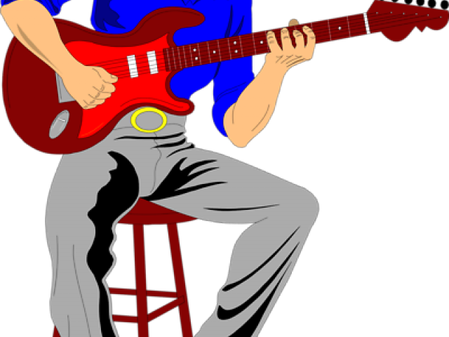 Guitar Clipart Person - Png Download (640x480), Png Download