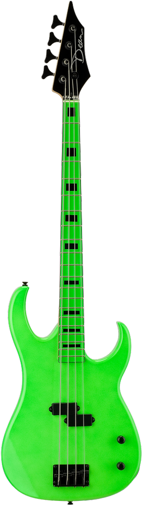 Dean Custom Zone Bass, Nuclear Green ,czone Bass Ng Clipart (318x1024), Png Download