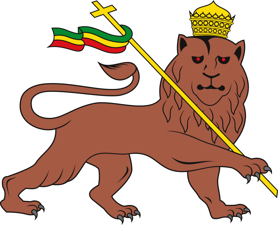 Lion Of Judah Emblem Of The Ethiopian Empire Clipart (947x768), Png Download