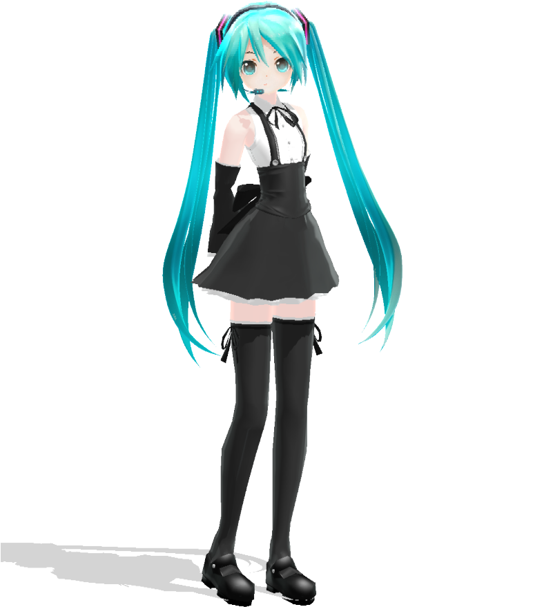 Maid Api Miku [dl] By Jangsoyoung On Clipart Library - Png Download (800x900), Png Download