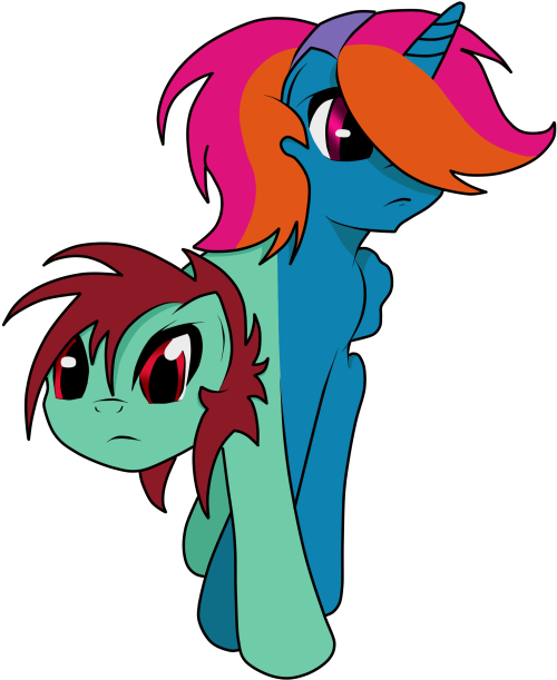 Furiosthestral, Conjoined, Cute, Ettin, Ettin Pony, Clipart (540x720), Png Download