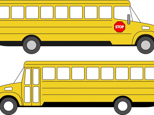 School Clipart Clipart School School Bus - Png Download (640x480), Png Download