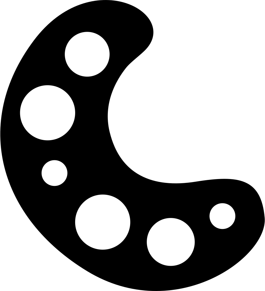 Painter Palette Doodle Comments Clipart (892x980), Png Download