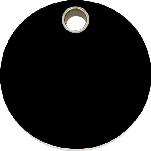 Red Dingo Plastic Tag Circle Black Clipart (800x800), Png Download