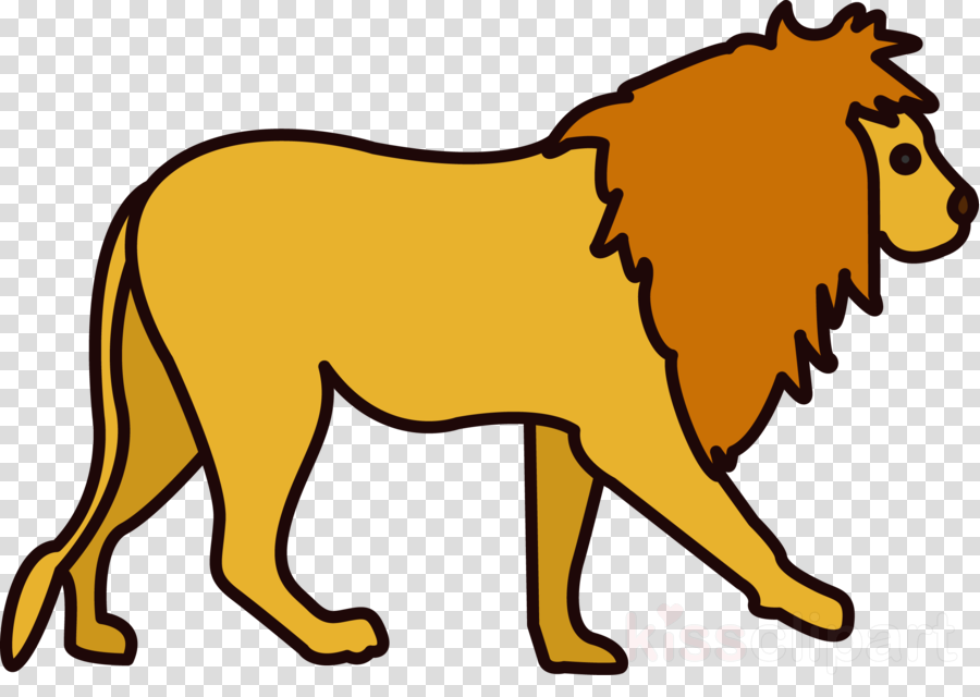 Lion Clipart Lion Cat Symbol - Png Download (900x640), Png Download