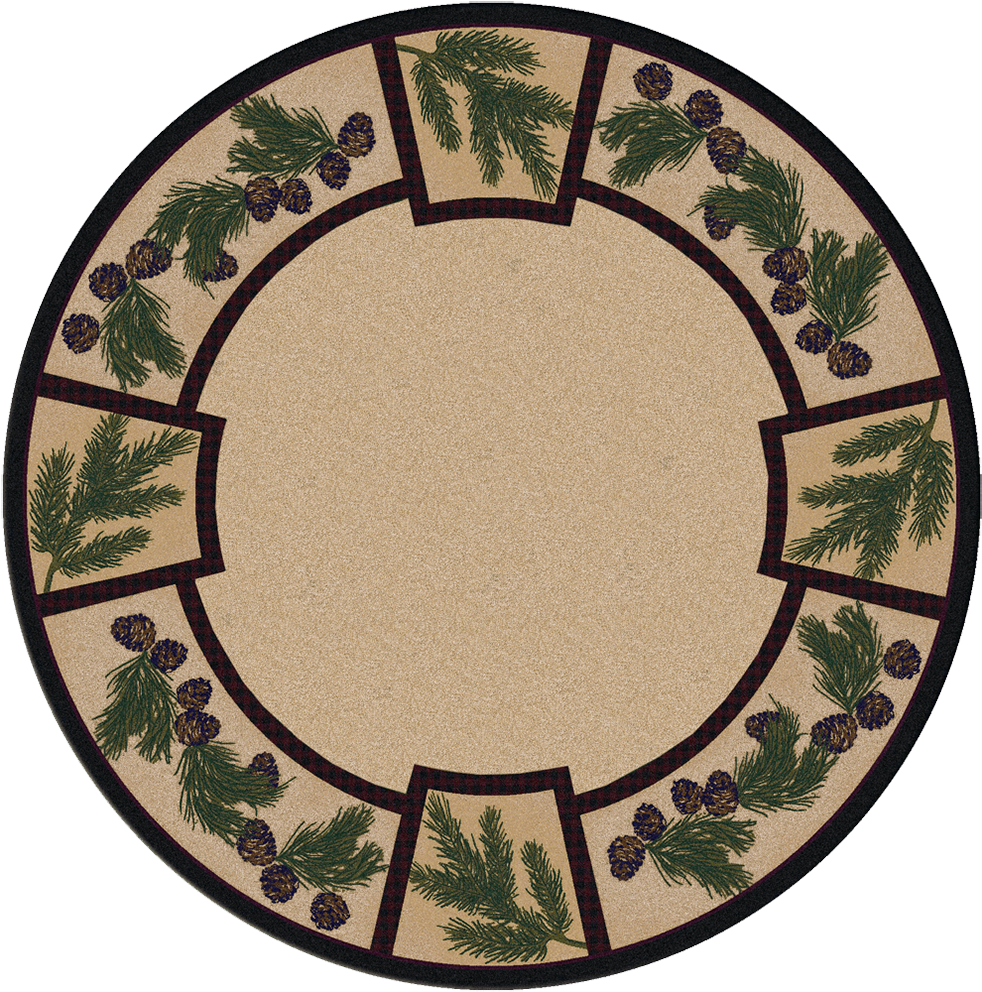 Valley Forest Round Rug Clipart (1000x1004), Png Download