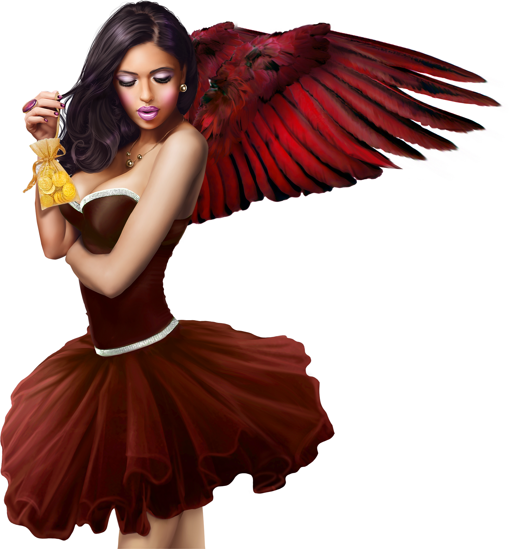 Illustration Girl, Girl Illustrations, 3d Girl, Tube, Clipart (2000x2000), Png Download