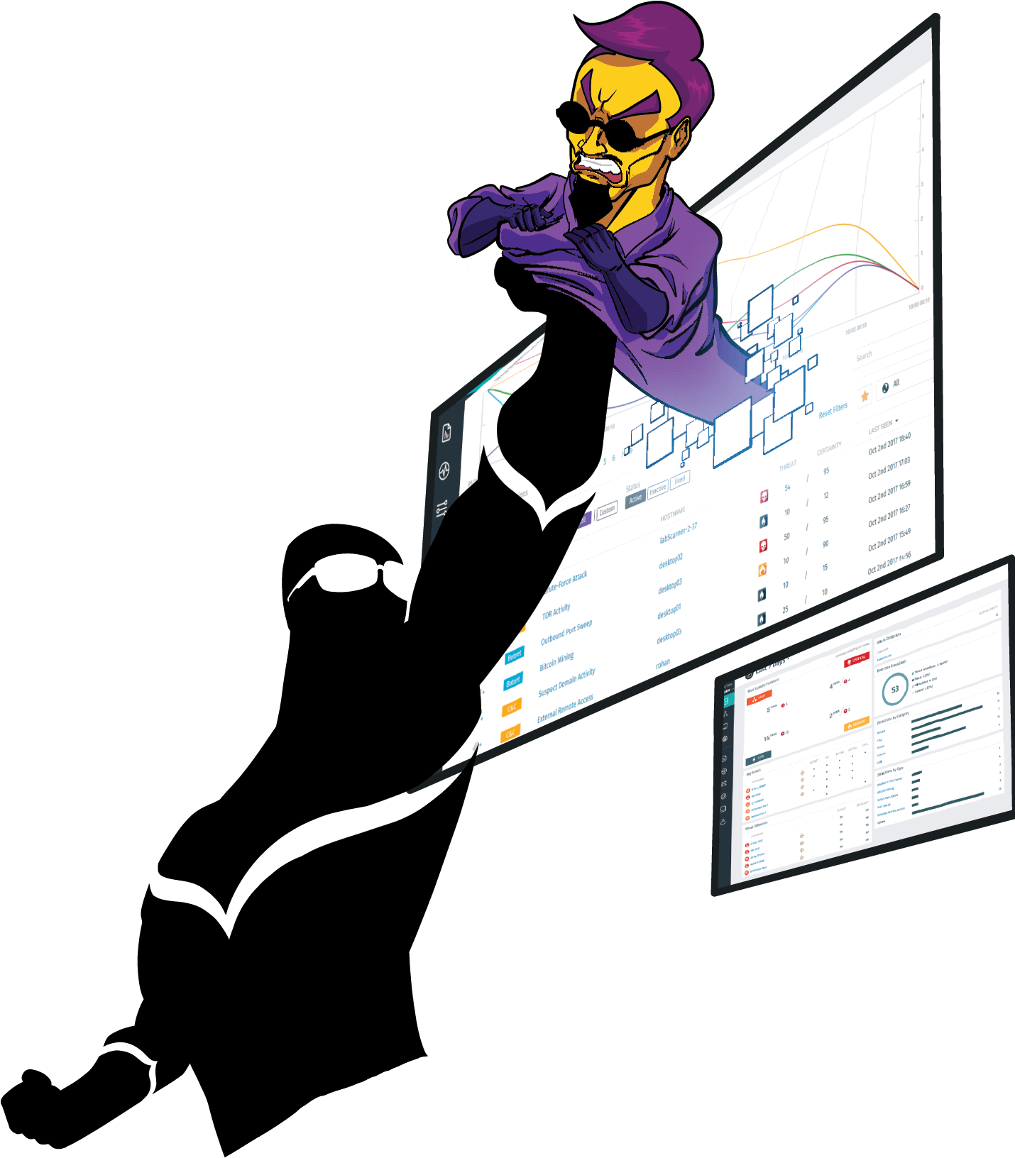 Empower Threat Hunters Clipart (1429x1639), Png Download