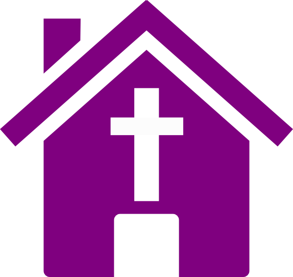 Purple Clipart Church - Png Download (600x568), Png Download