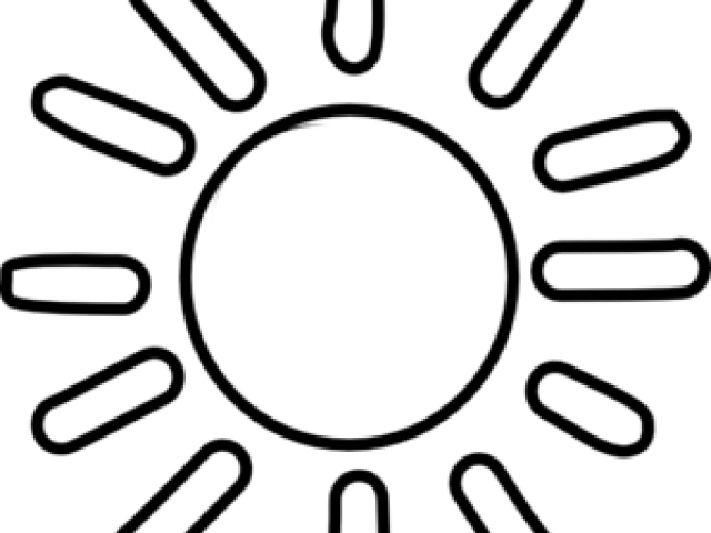Sun Clipart Clipart Outline - Png Download (640x480), Png Download