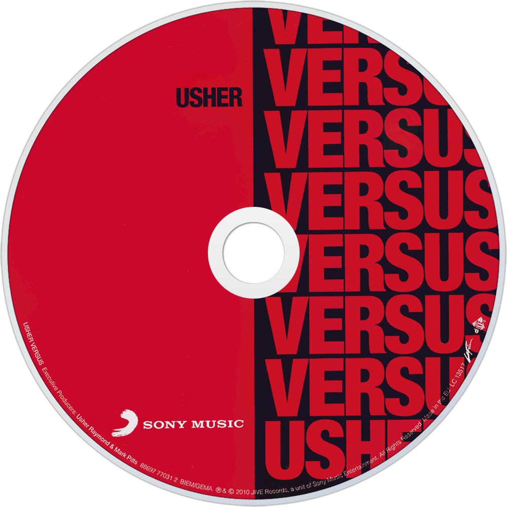 Usher Versus Cd Disc Image Clipart (1000x1000), Png Download
