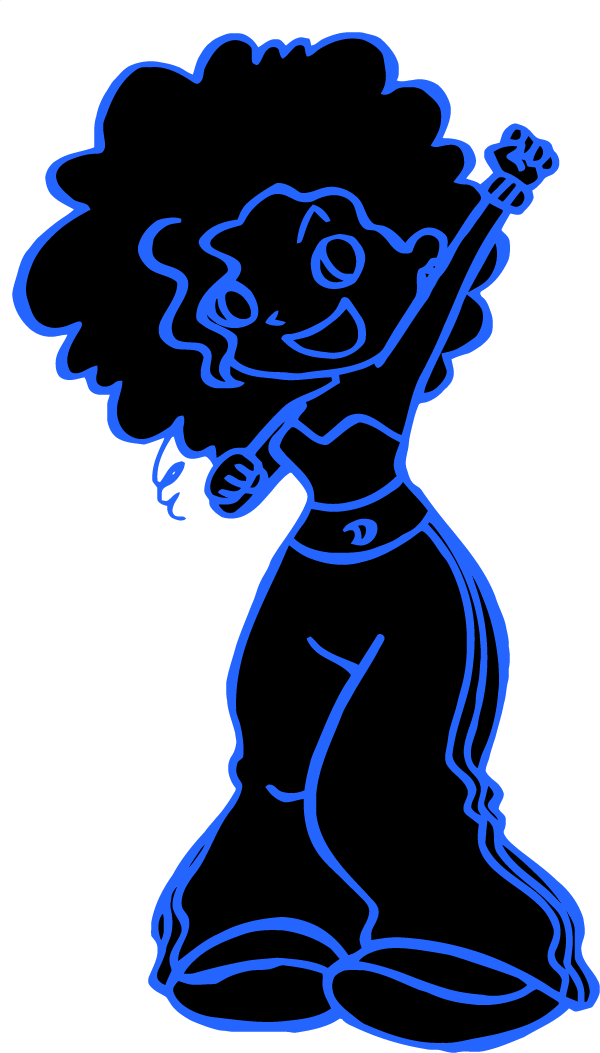 Rave Girl 2p Clipart (600x1053), Png Download