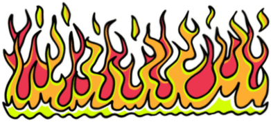 On Fire Sticker By Olympic Channel Clipart (480x480), Png Download