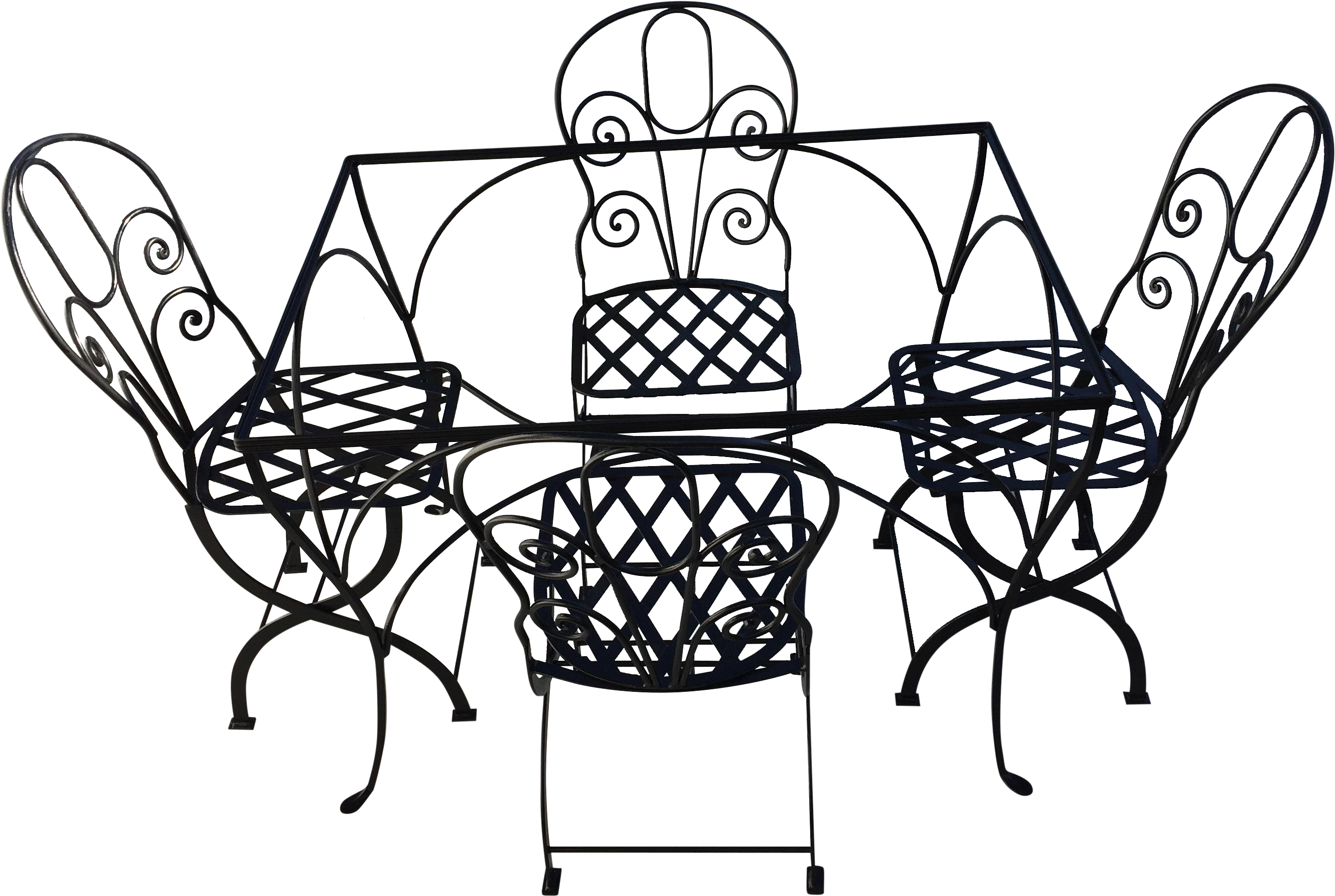 Mexican Modern Iron Dining Clipart (2956x1983), Png Download