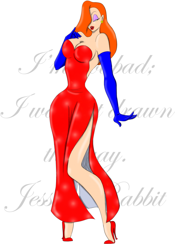 Jessica Rabbit Hot Clipart (600x848), Png Download