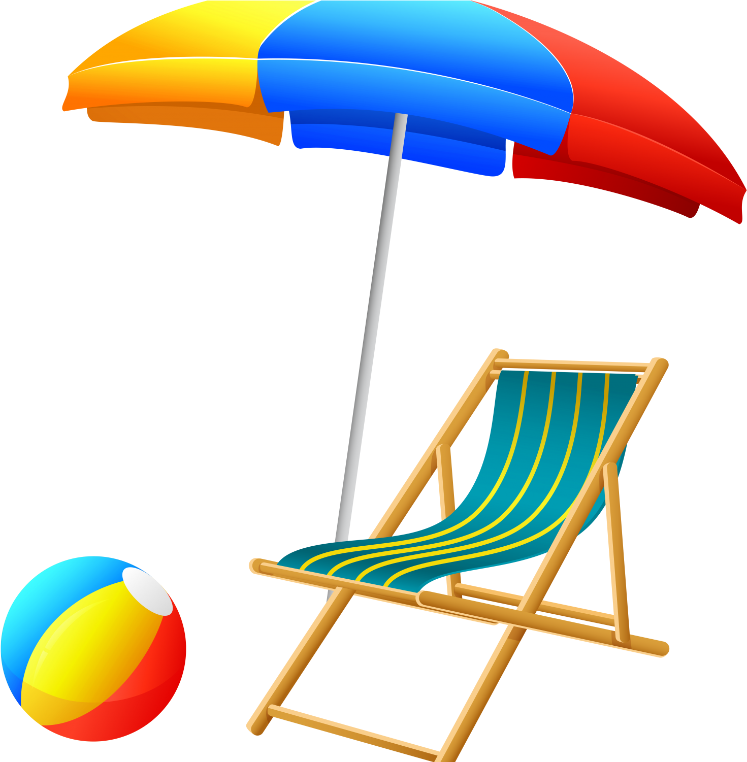 Clip On Beach Umbrella - Png Download (1500x1500), Png Download