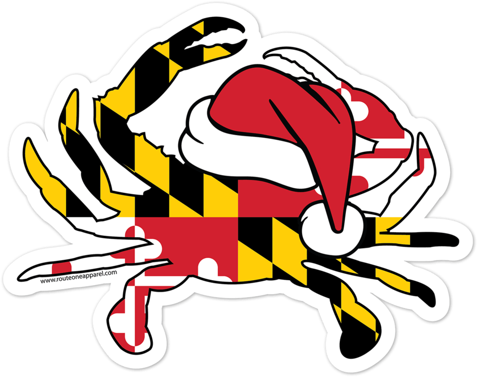 Santa Crab / Sticker Clipart (1000x788), Png Download