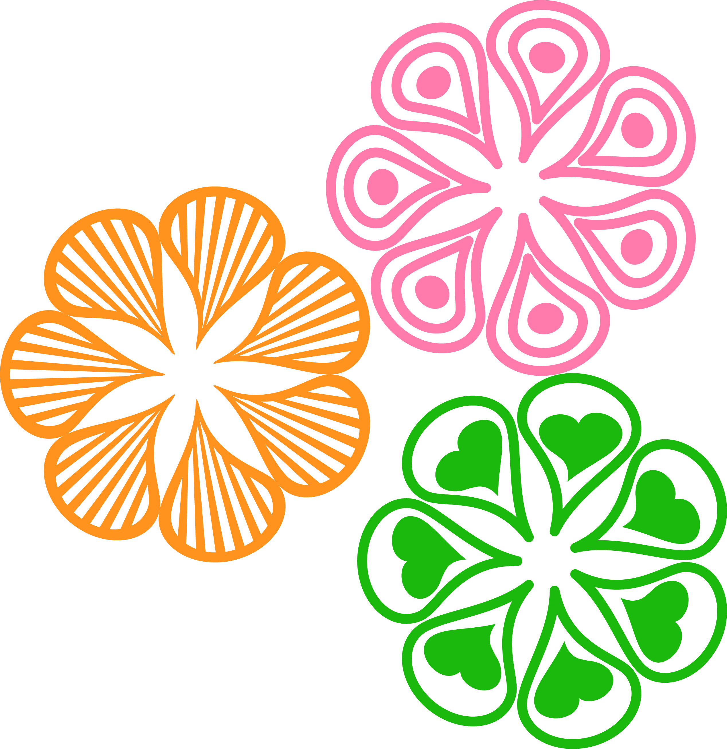 Doodle Illustrator Pattern Brushes Clipart (2536x2610), Png Download