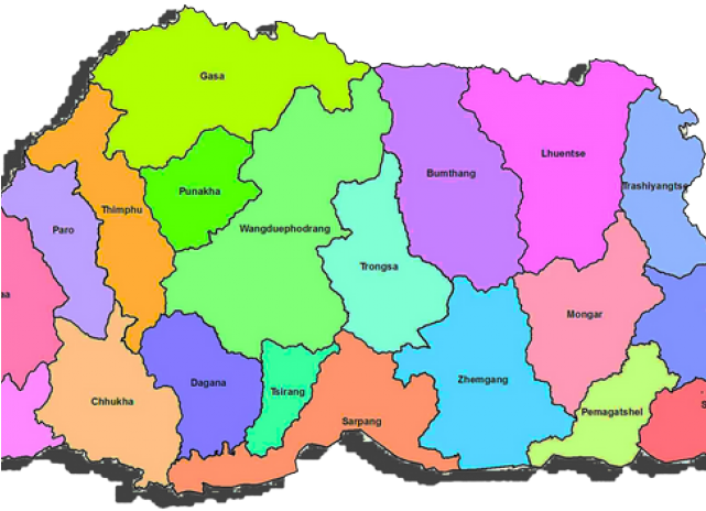 Bhutan Clipart Bhutan Map - Png Download (640x480), Png Download