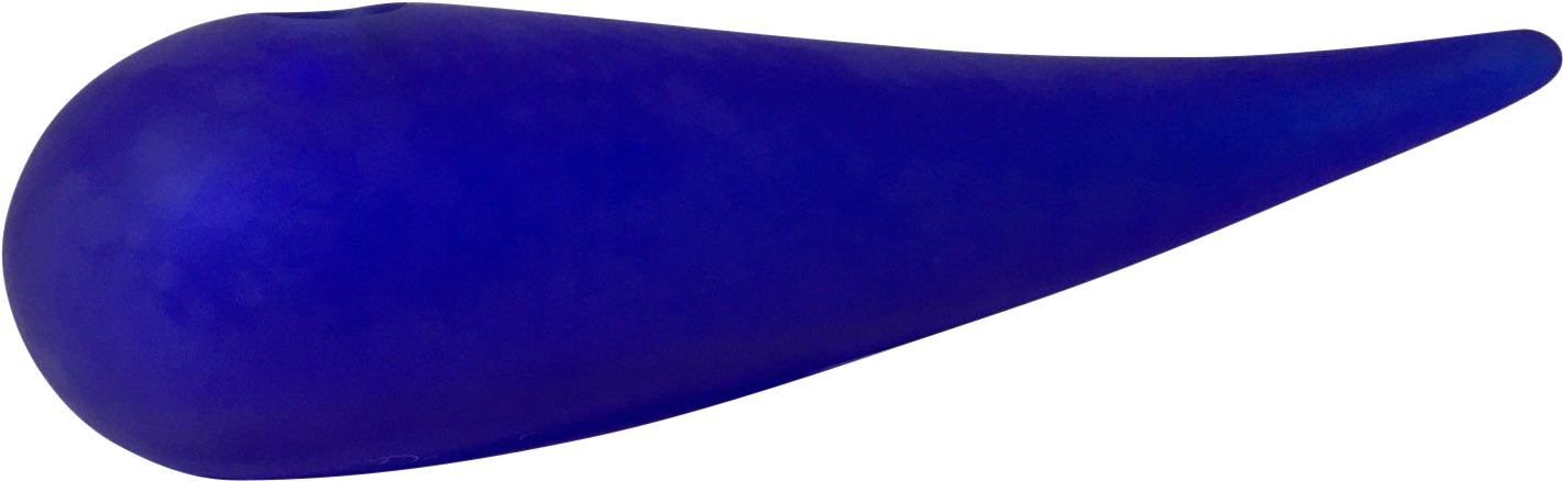 Philippe Starck For Daum L' Etrangete Cobalt Blue Art Clipart (1579x486), Png Download