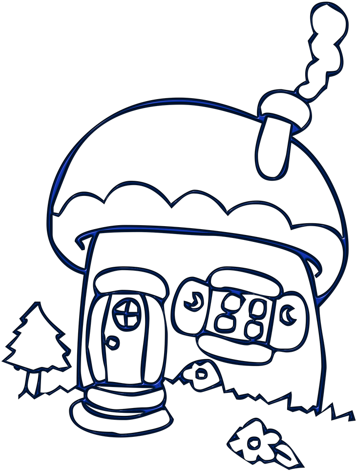 Forest, House, Cottage, Building, Housing Clipart (1280x1280), Png Download