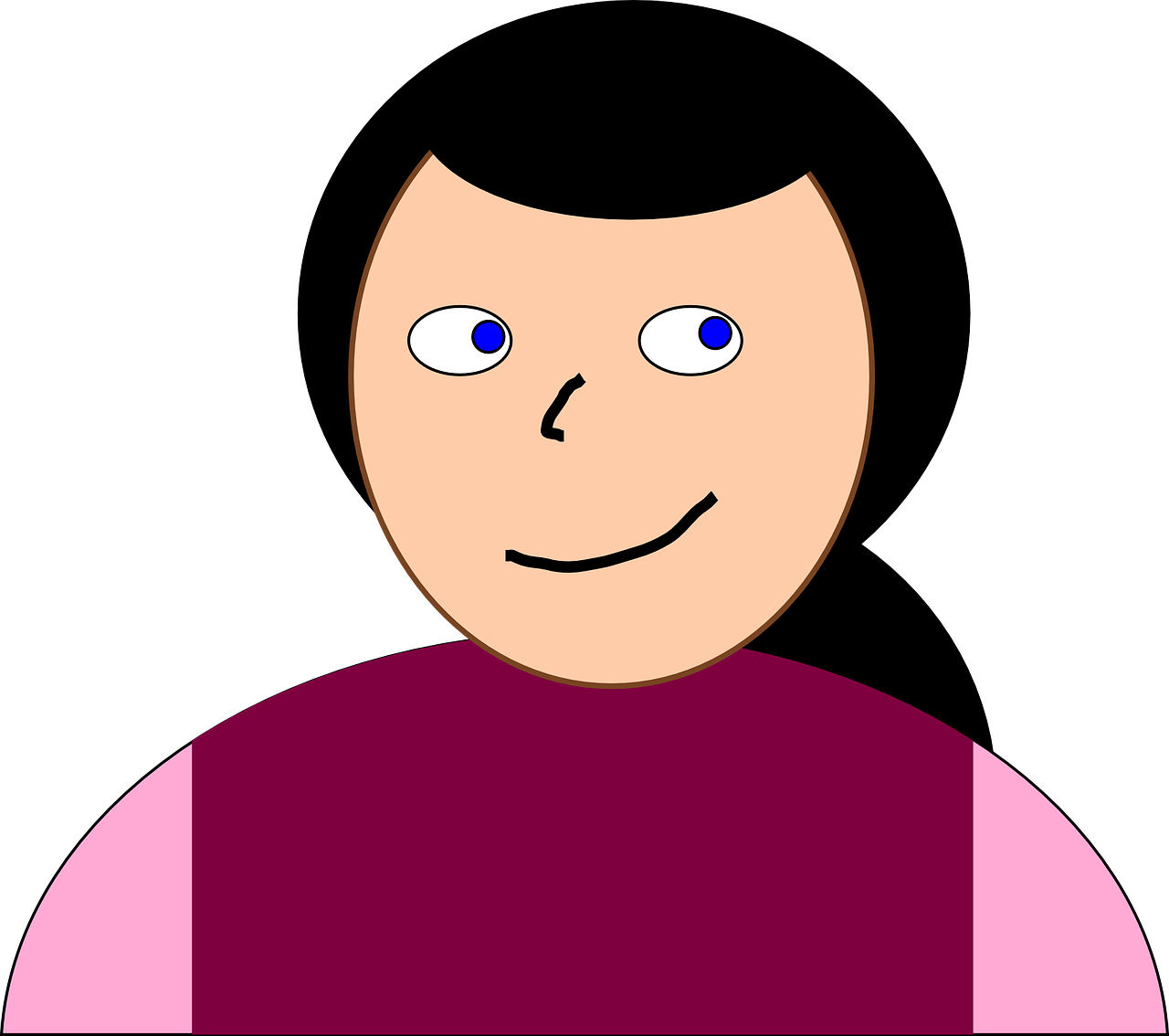 Woman Cartoon Cutout Female Png Image Clipart (1280x1134), Png Download
