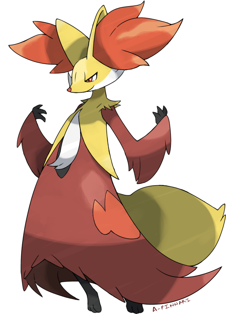 But I Don't Like Delphox Clipart (758x1053), Png Download