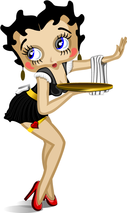 Free Waitress Clipart - Png Download (500x845), Png Download