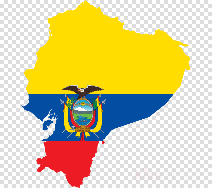 Ecuador Flag Map Clipart Flag Of Ecuador National Flag - Png Download (900x800), Png Download