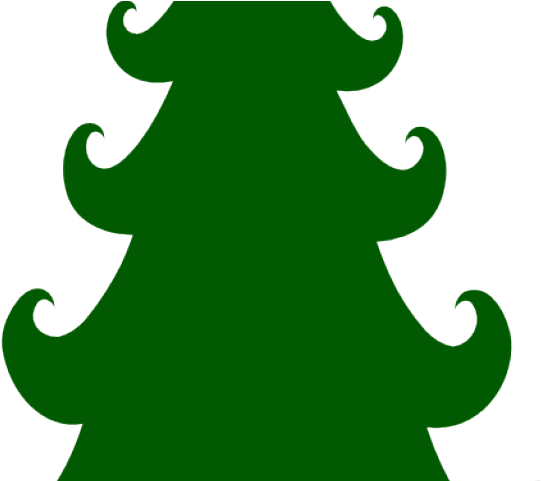 Curly Clipart Christmas Tree - Png Download (640x480), Png Download