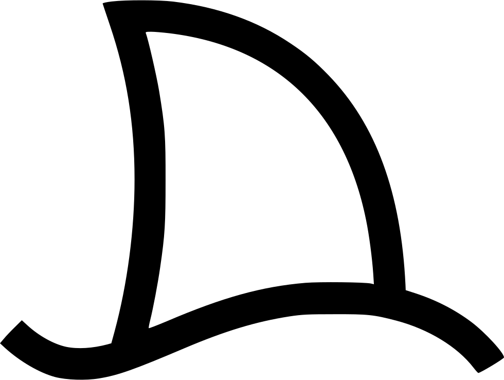 Shark Attack Ocean Outdoor Outside Icon Free Download Clipart (980x738), Png Download